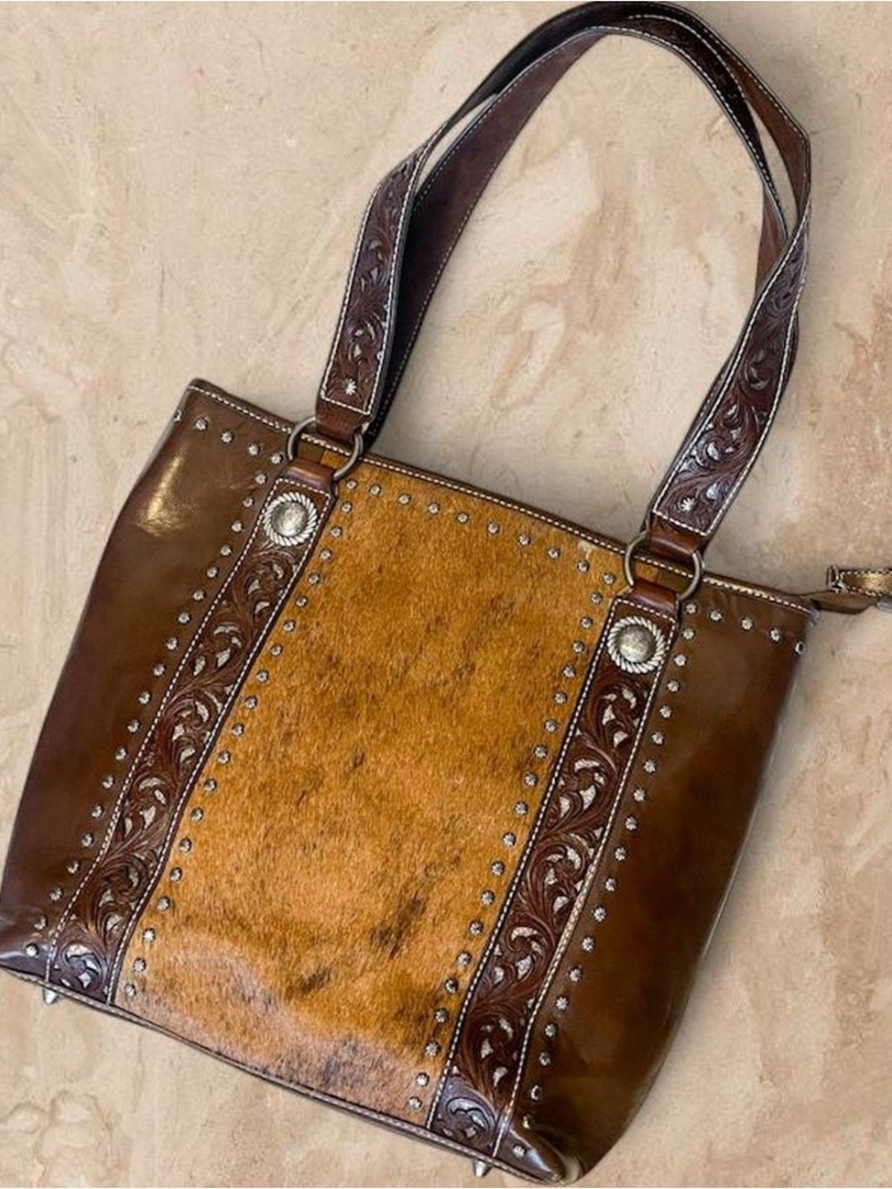 Blazin Roxx Women's Lynlee Tote Concealed Carry Leather Purse
